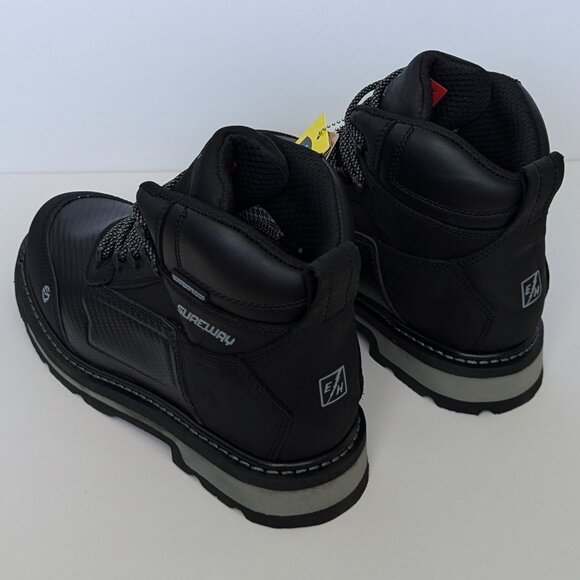 SUREWAY 6 Inch Heavy Duty Work Boots, Size 11, Leather, Soft Toe, Waterproof main image 9